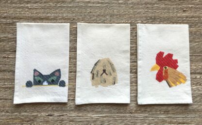 Grey Cat Face Kitchen Towel - Image 6